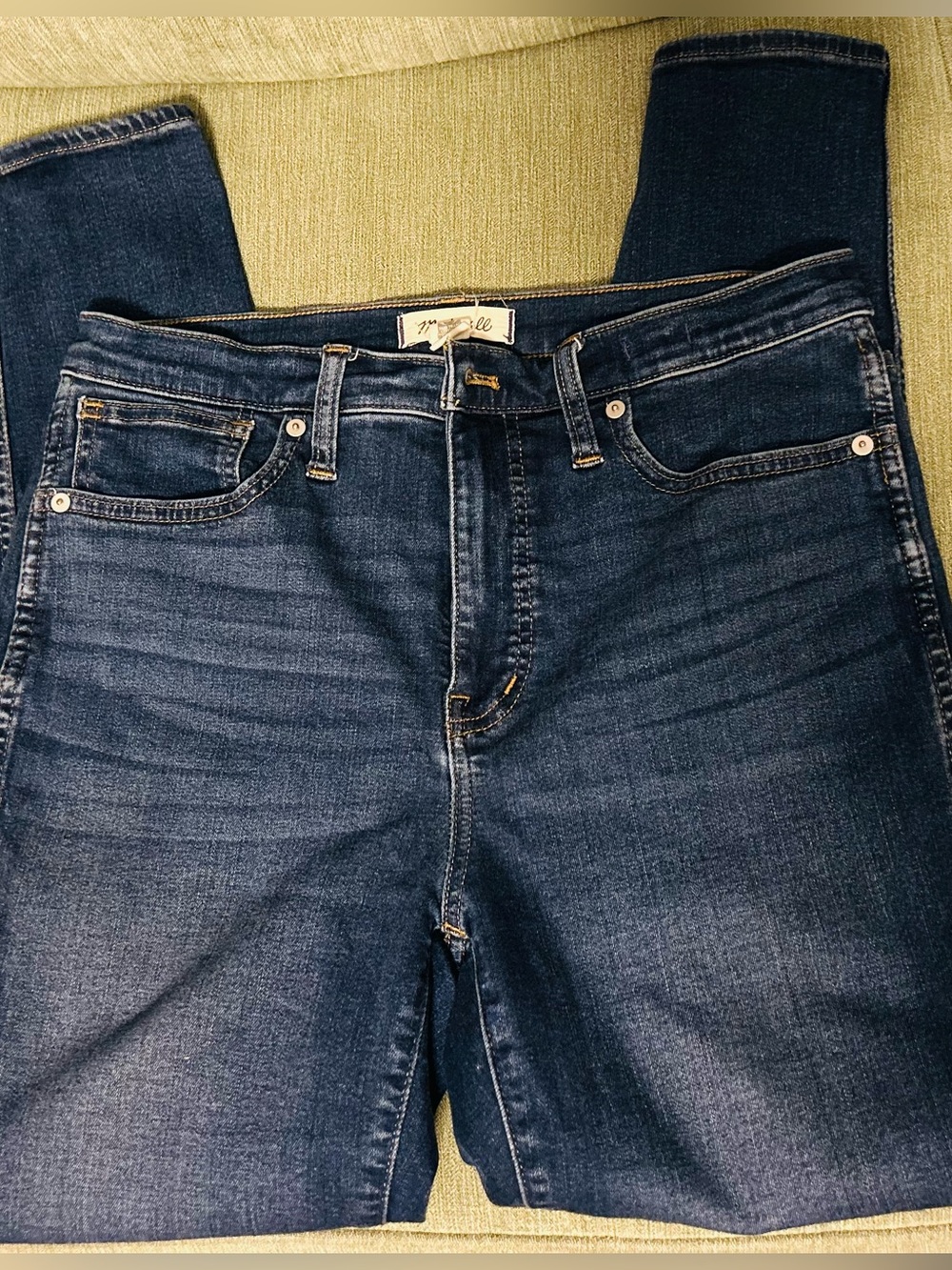 Madewell Women's 10” High-Rise Skinny Dark Wash Blue Jeans